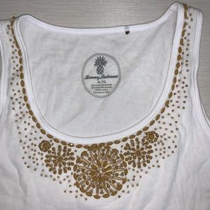 Tommy Bahama beaded tank top, XL